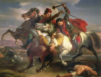 Farinata degli Uberti, a 13th Century Florentine Ghibelline Leader, at the Battle of Serchio